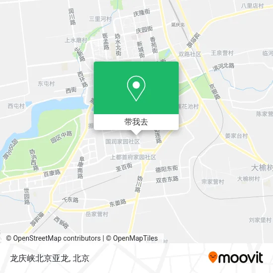 龙庆峡北京亚龙地图