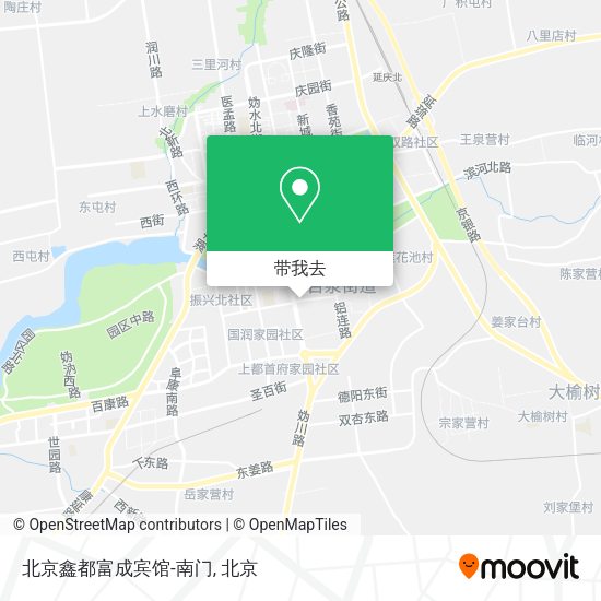 北京鑫都富成宾馆-南门地图