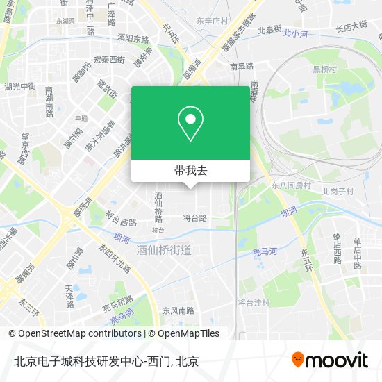 北京电子城科技研发中心-西门地图