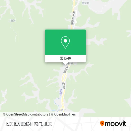 北京北方度假村-南门地图