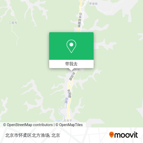 北京市怀柔区北方渔场地图