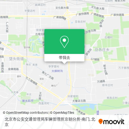 北京市公安交通管理局车辆管理所京朝分所-南门地图