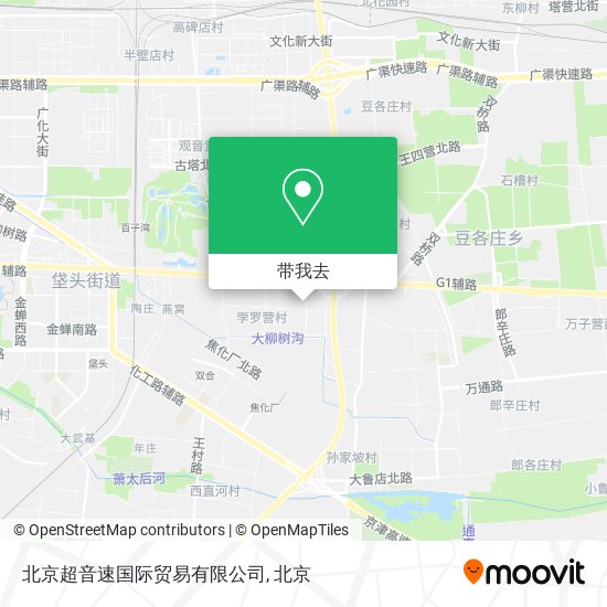 北京超音速国际贸易有限公司地图