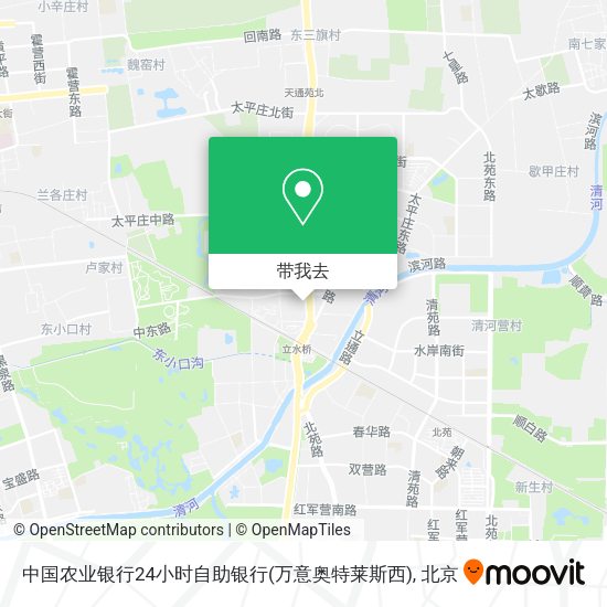 中国农业银行24小时自助银行(万意奥特莱斯西)地图