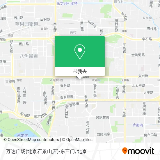 万达广场(北京石景山店)-东三门地图