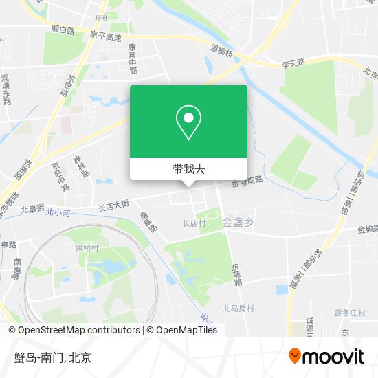 蟹岛-南门地图