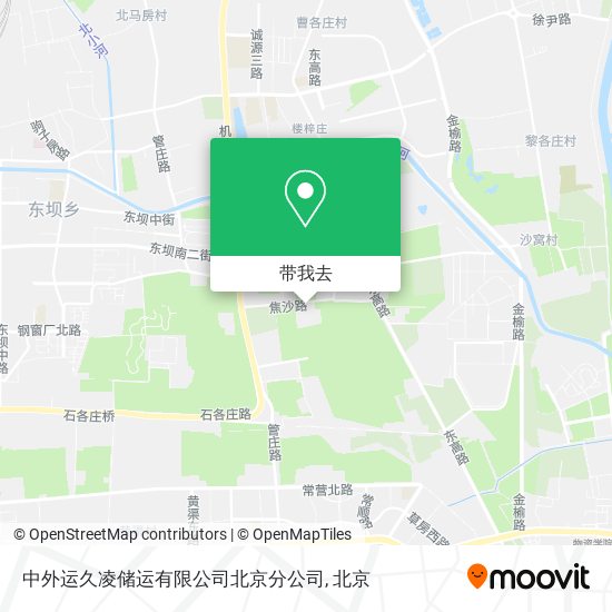 中外运久凌储运有限公司北京分公司地图