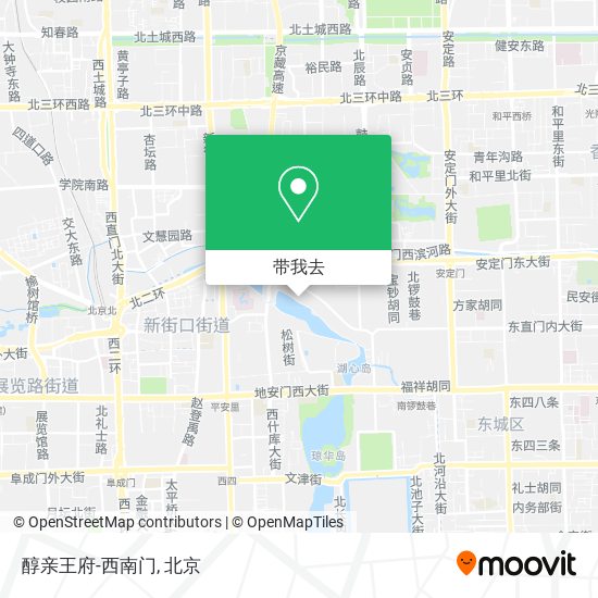 醇亲王府-西南门地图