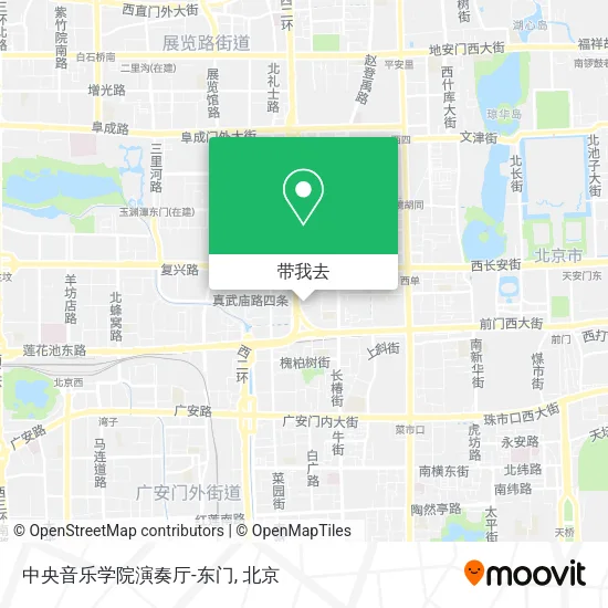 中央音乐学院演奏厅-东门地图