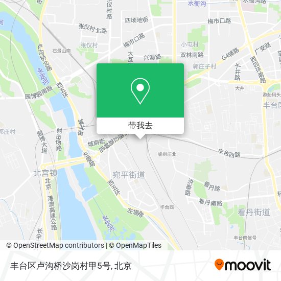 丰台区卢沟桥沙岗村甲5号地图