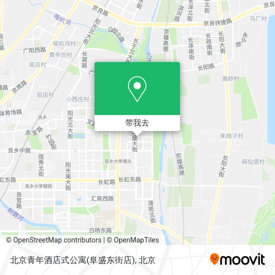 北京青年酒店式公寓(阜盛东街店)地图