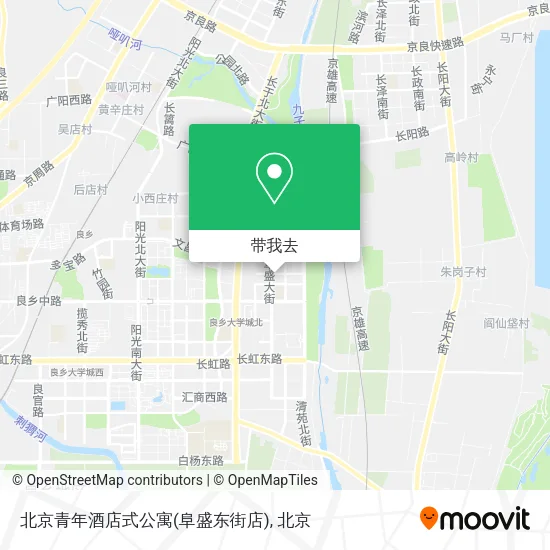 北京青年酒店式公寓(阜盛东街店)地图
