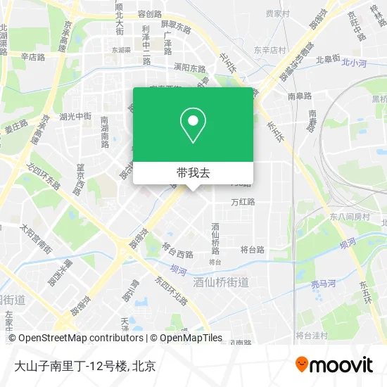 大山子南里丁-12号楼地图