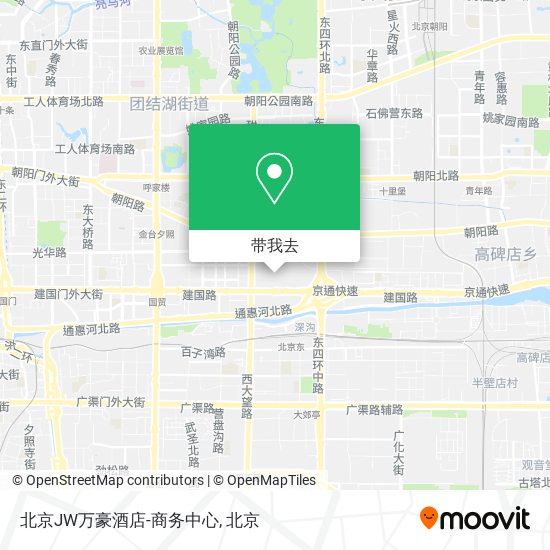 北京JW万豪酒店-商务中心地图