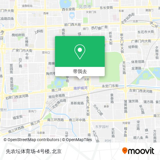 先农坛体育场-4号楼地图
