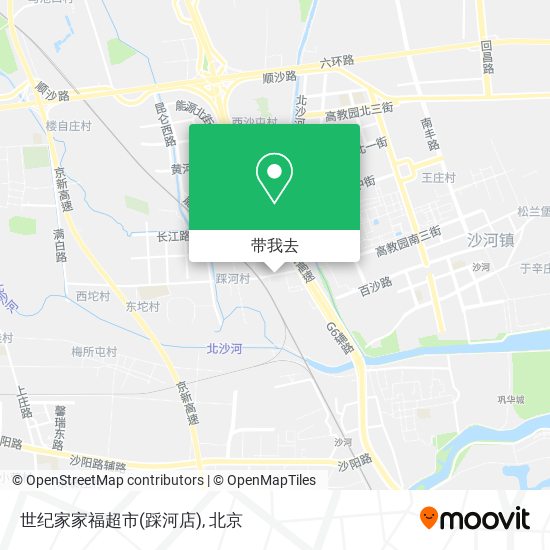世纪家家福超市(踩河店)地图