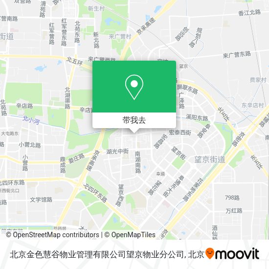 北京金色慧谷物业管理有限公司望京物业分公司地图