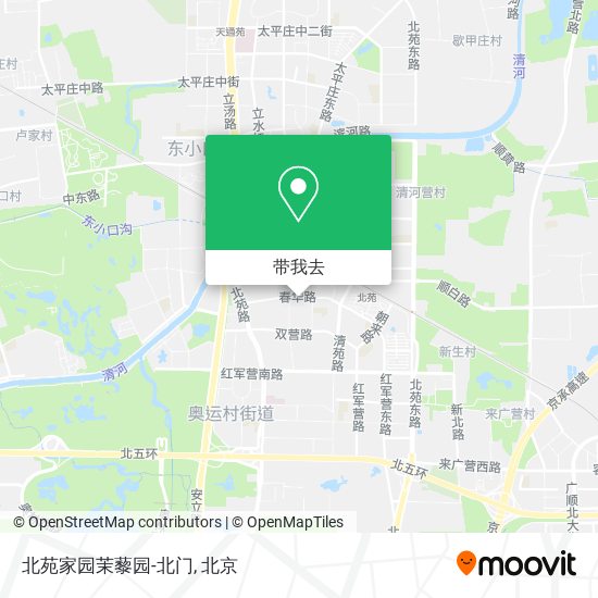 北苑家园茉藜园-北门地图