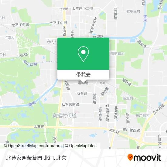 北苑家园茉藜园-北门地图