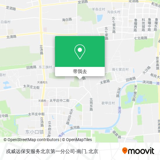 戎威远保安服务北京第一分公司-南门地图
