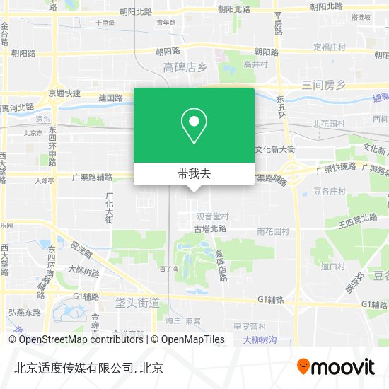 北京适度传媒有限公司地图
