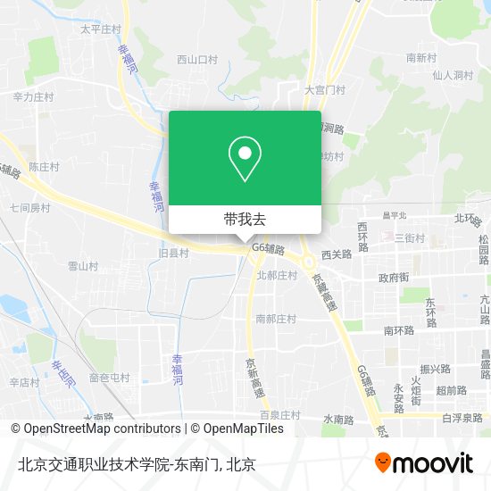 北京交通职业技术学院-东南门地图