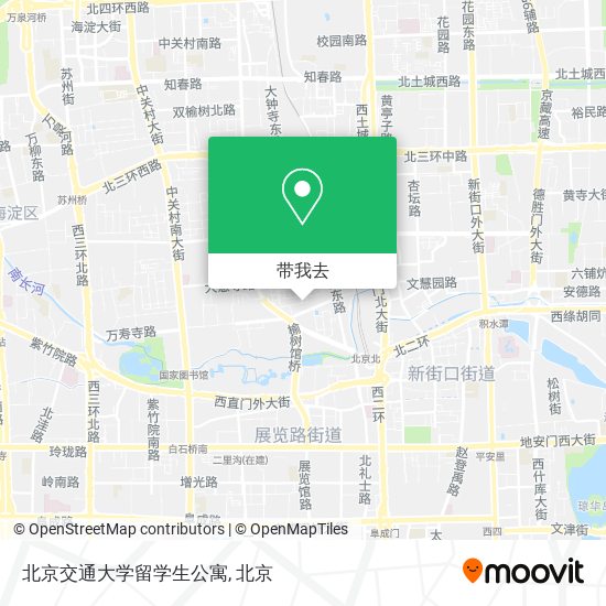 北京交通大学留学生公寓地图