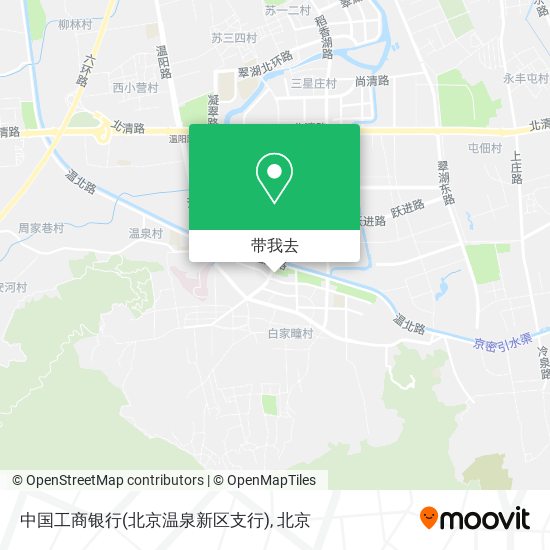 中国工商银行(北京温泉新区支行)地图