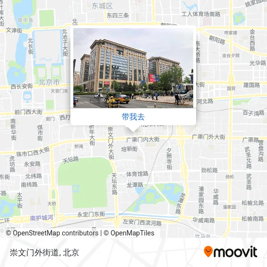 崇文门外街道地图