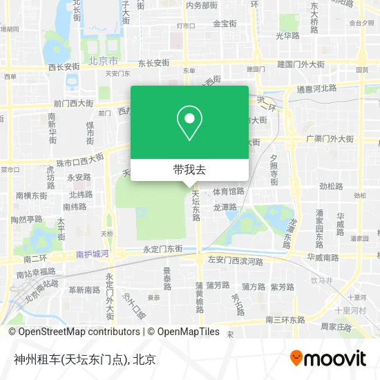 神州租车(天坛东门点)地图
