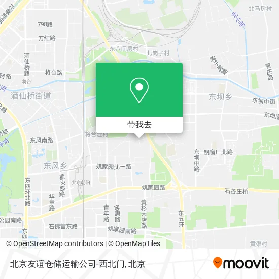 北京友谊仓储运输公司-西北门地图
