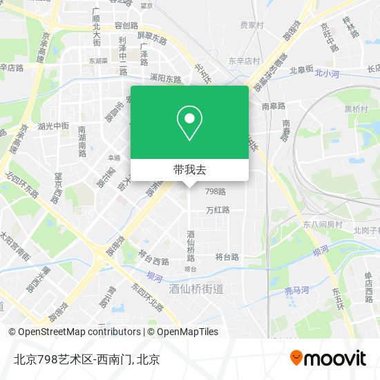 北京798艺术区-西南门地图