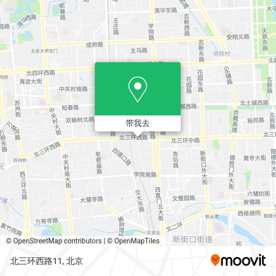 北三环西路11地图
