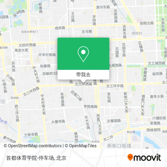 首都体育学院-停车场地图