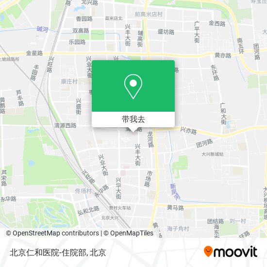 北京仁和医院-住院部地图