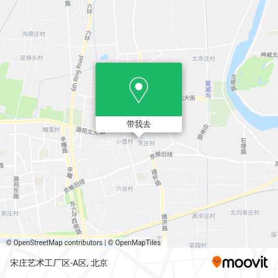 宋庄艺术工厂区-A区地图