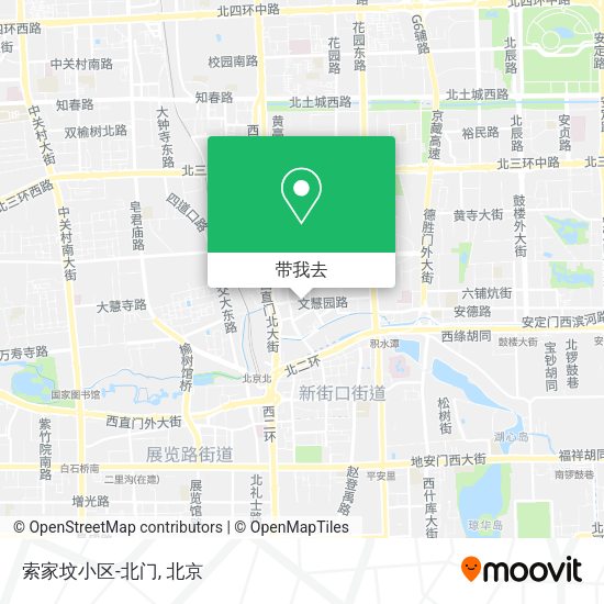 索家坟小区-北门地图