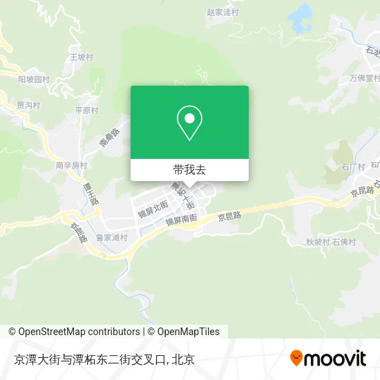 京潭大街与潭柘东二街交叉口地图