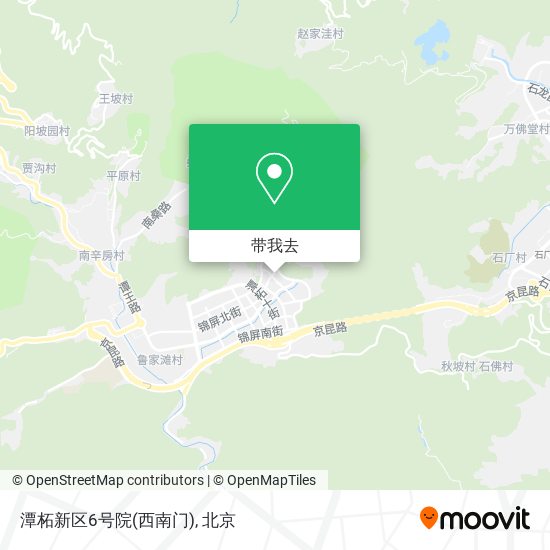 潭柘新区6号院(西南门)地图