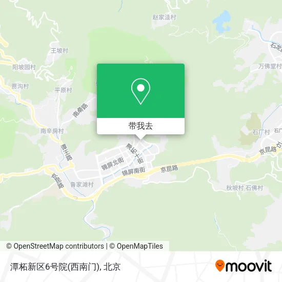 潭柘新区6号院(西南门)地图