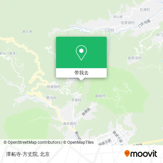 潭柘寺-方丈院地图