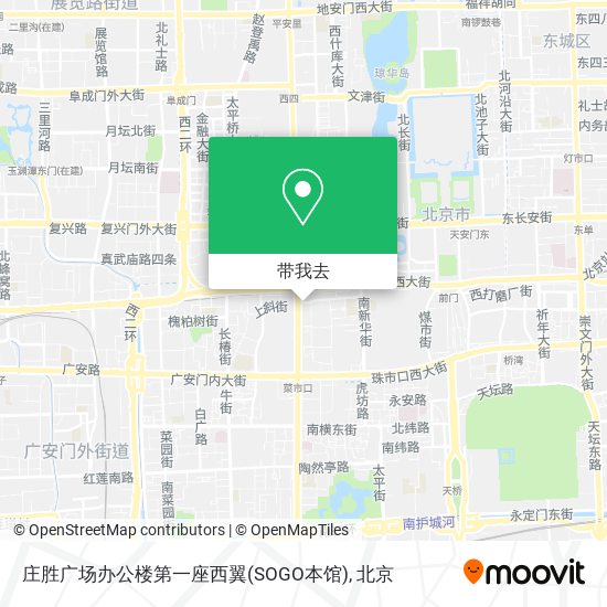 庄胜广场办公楼第一座西翼(SOGO本馆)地图