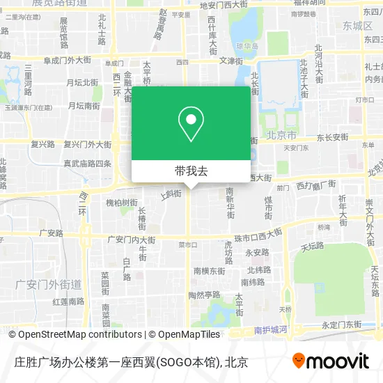 庄胜广场办公楼第一座西翼(SOGO本馆)地图