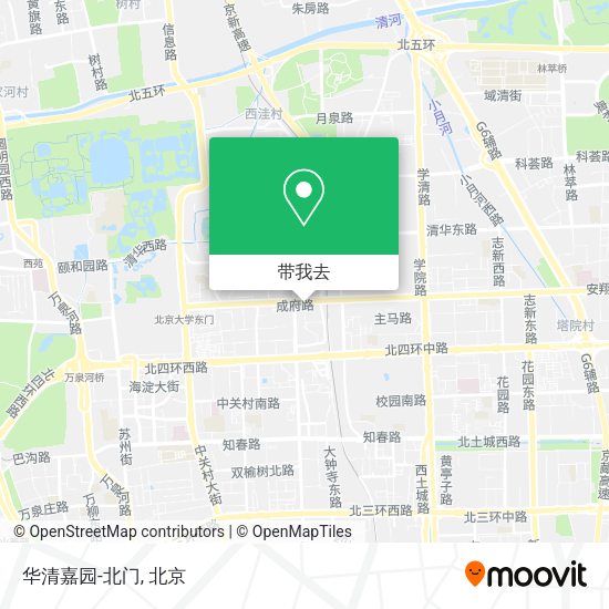 华清嘉园-北门地图