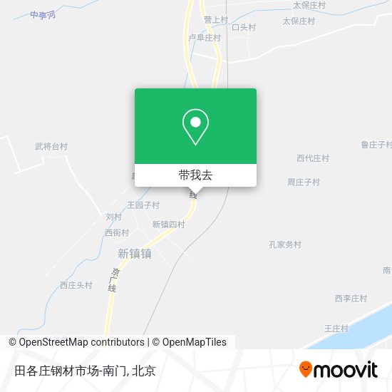 田各庄钢材市场-南门地图
