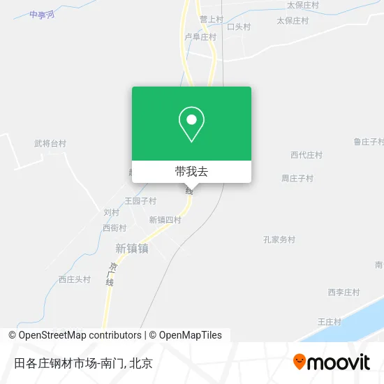田各庄钢材市场-南门地图