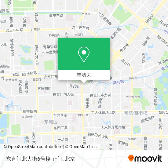 东直门北大街6号楼-正门地图