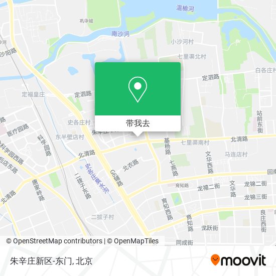 朱辛庄新区-东门地图