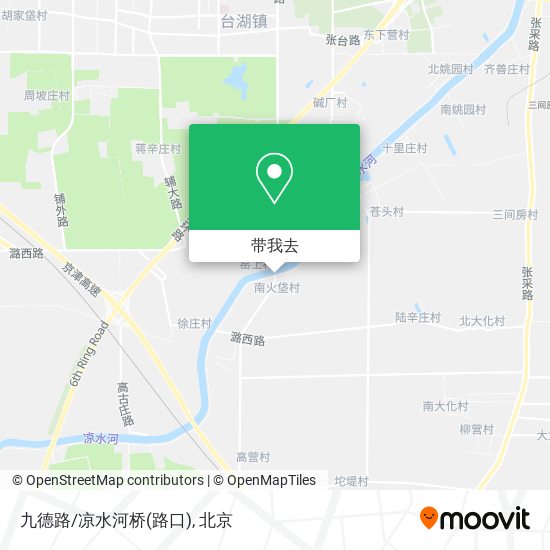 九德路/凉水河桥(路口)地图