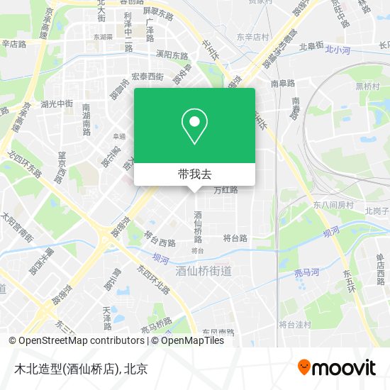 木北造型(酒仙桥店)地图